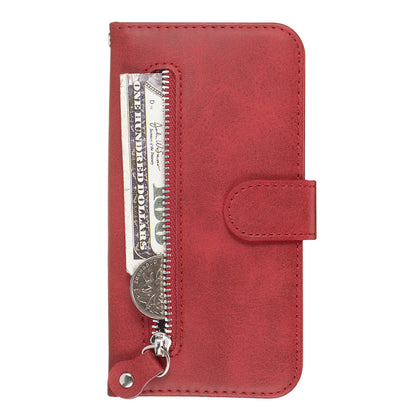 Zipper Pocket Fashion Wallet Stand Flip Leather Phone Case Cover for iPhone XR 6.1 inch