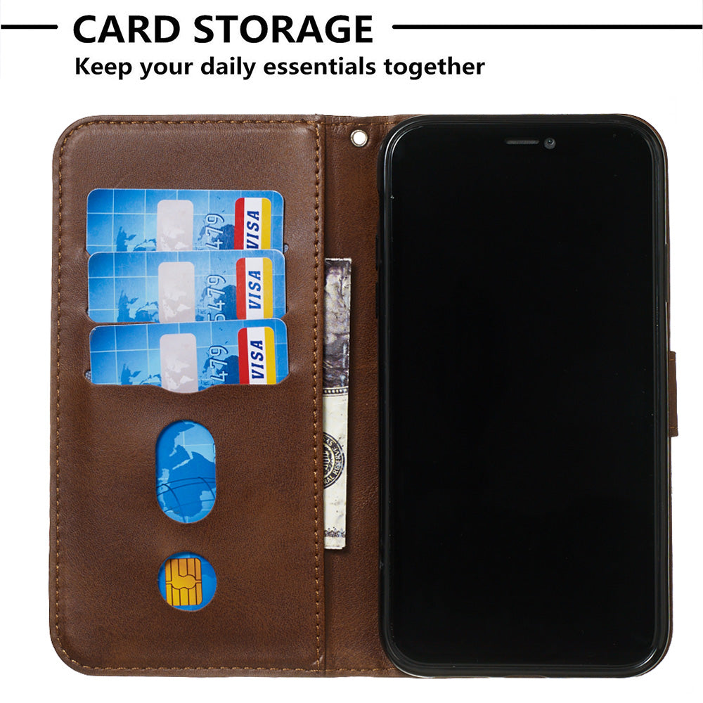 Zipper Pocket Fashion Wallet Stand Flip Leather Phone Case Cover for iPhone XR 6.1 inch