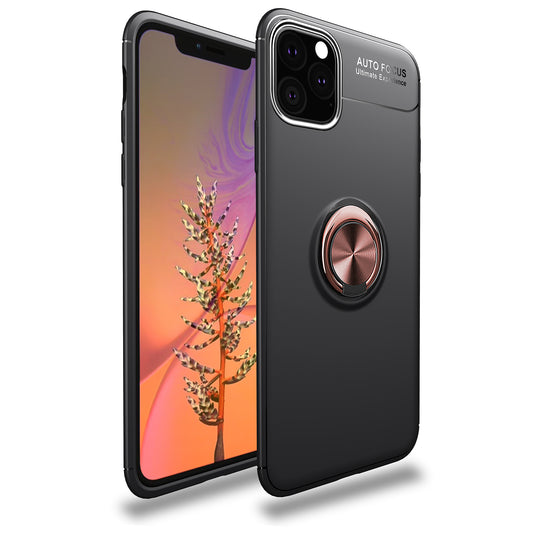 LENUO for iPhone 11 Pro Max 6.5 inch (2019) Metal Kickstand Magnetic Metal Sheet TPU Shell