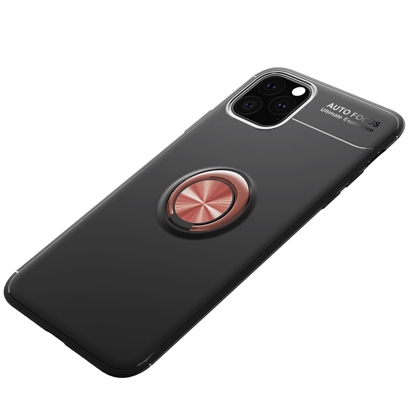 LENUO for iPhone 11 Pro Max 6.5 inch (2019) Metal Kickstand Magnetic Metal Sheet TPU Shell