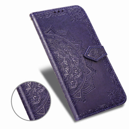 Embossed Mandala Flower Leather Wallet Case for iPhone 11 Pro 5.8 inch (2019)