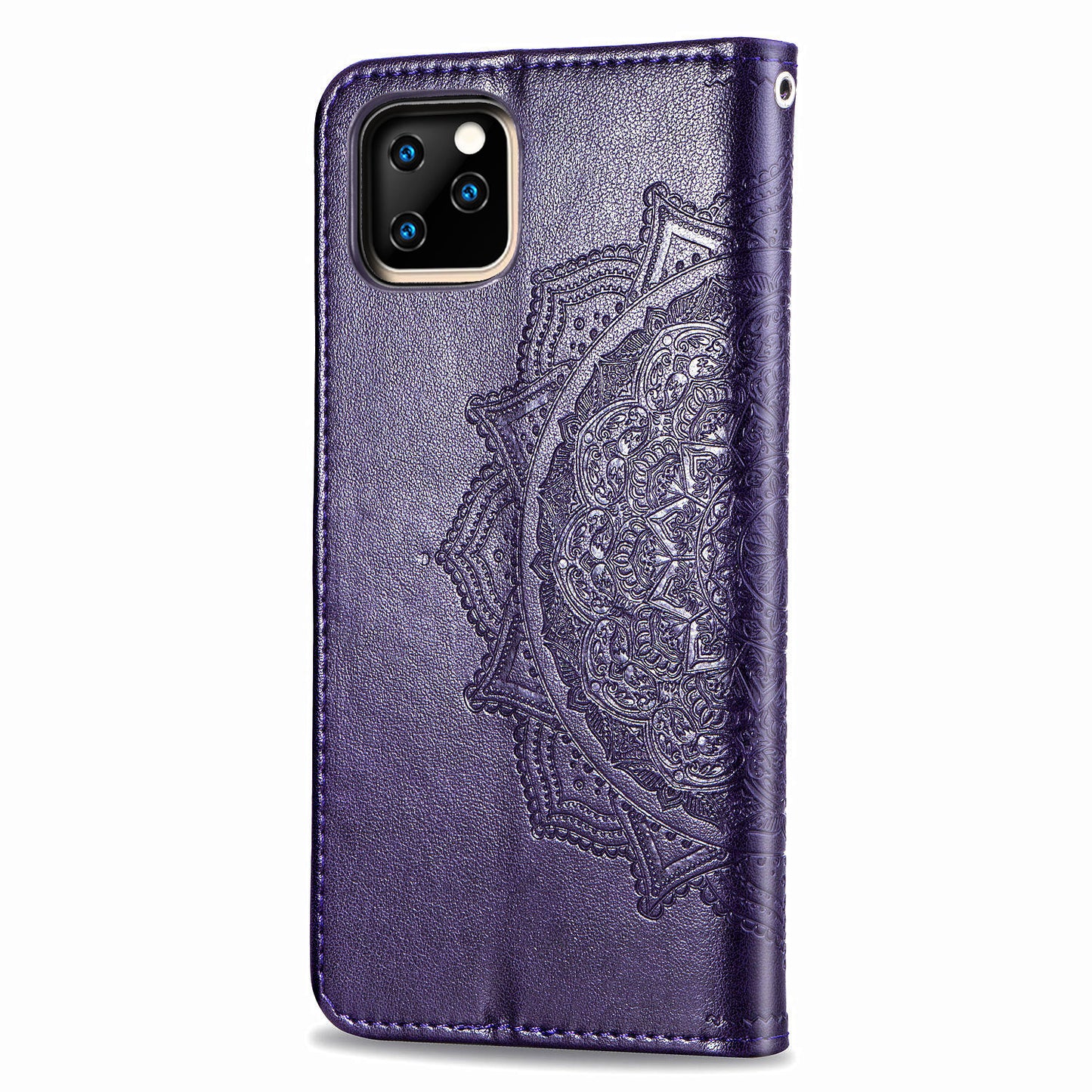 Embossed Mandala Flower Leather Wallet Case for iPhone 11 Pro 5.8 inch (2019)