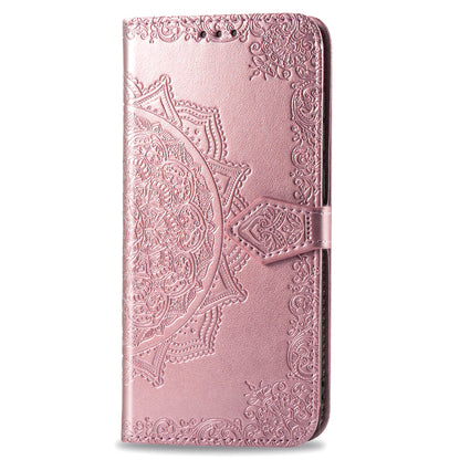 Embossed Mandala Flower Leather Wallet Case for iPhone 11 Pro 5.8 inch (2019)