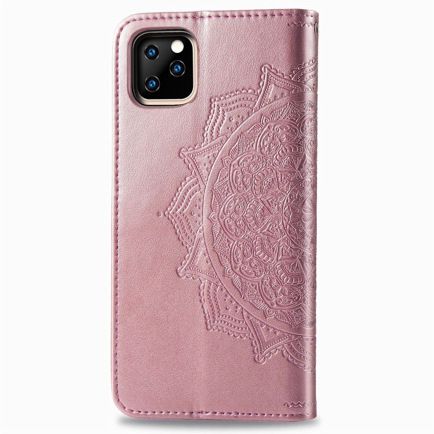 Embossed Mandala Flower Leather Wallet Case for iPhone 11 Pro 5.8 inch (2019)