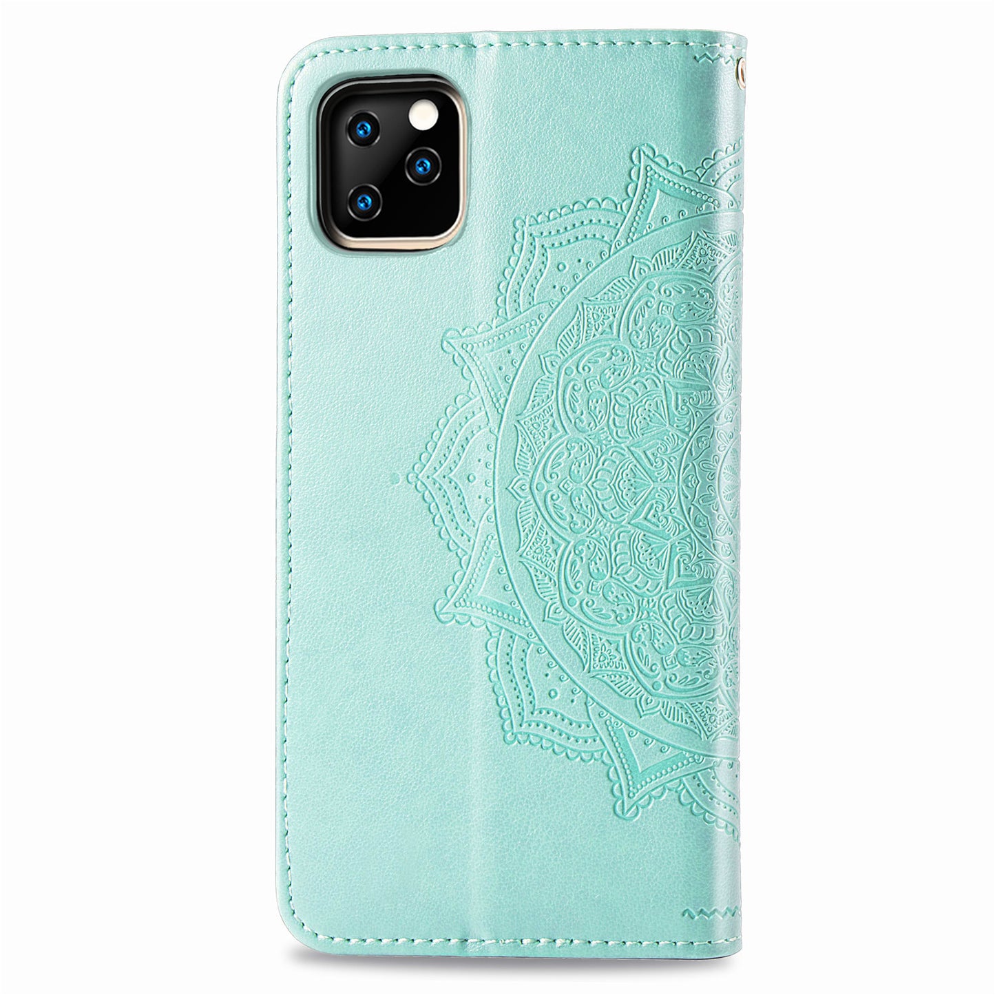 Embossed Mandala Flower Wallet Leather Stand Case for iPhone 11 Pro Max 6.5 inch (2019)