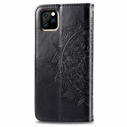 Embossed Mandala Flower Wallet Leather Stand Case for iPhone 11 Pro Max 6.5 inch (2019)