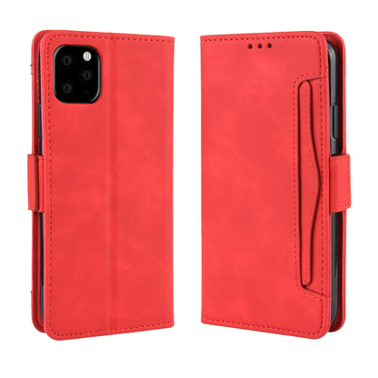For iPhone 11 Pro Max 6.5 inch (2019) Leather Cell Casing with Multiple Card Slots and Wallet Pocket