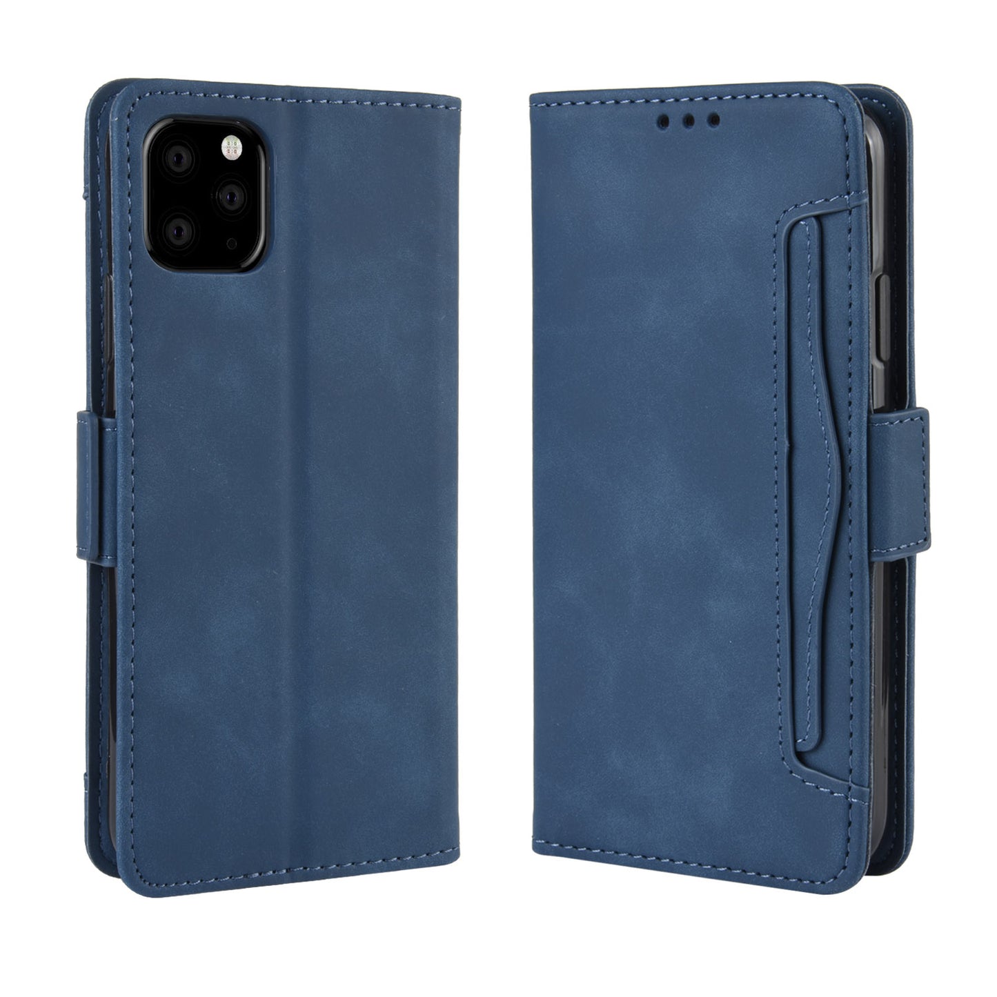 Leather Wallet Cell Casing with Multiple Card Slots for iPhone 11 Pro 5.8 inch (2019)