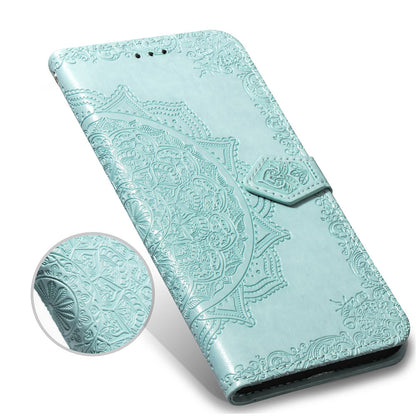 Embossed Mandala Flower Leather Wallet Case for iPhone SE (2020)/SE (2022)/8/7