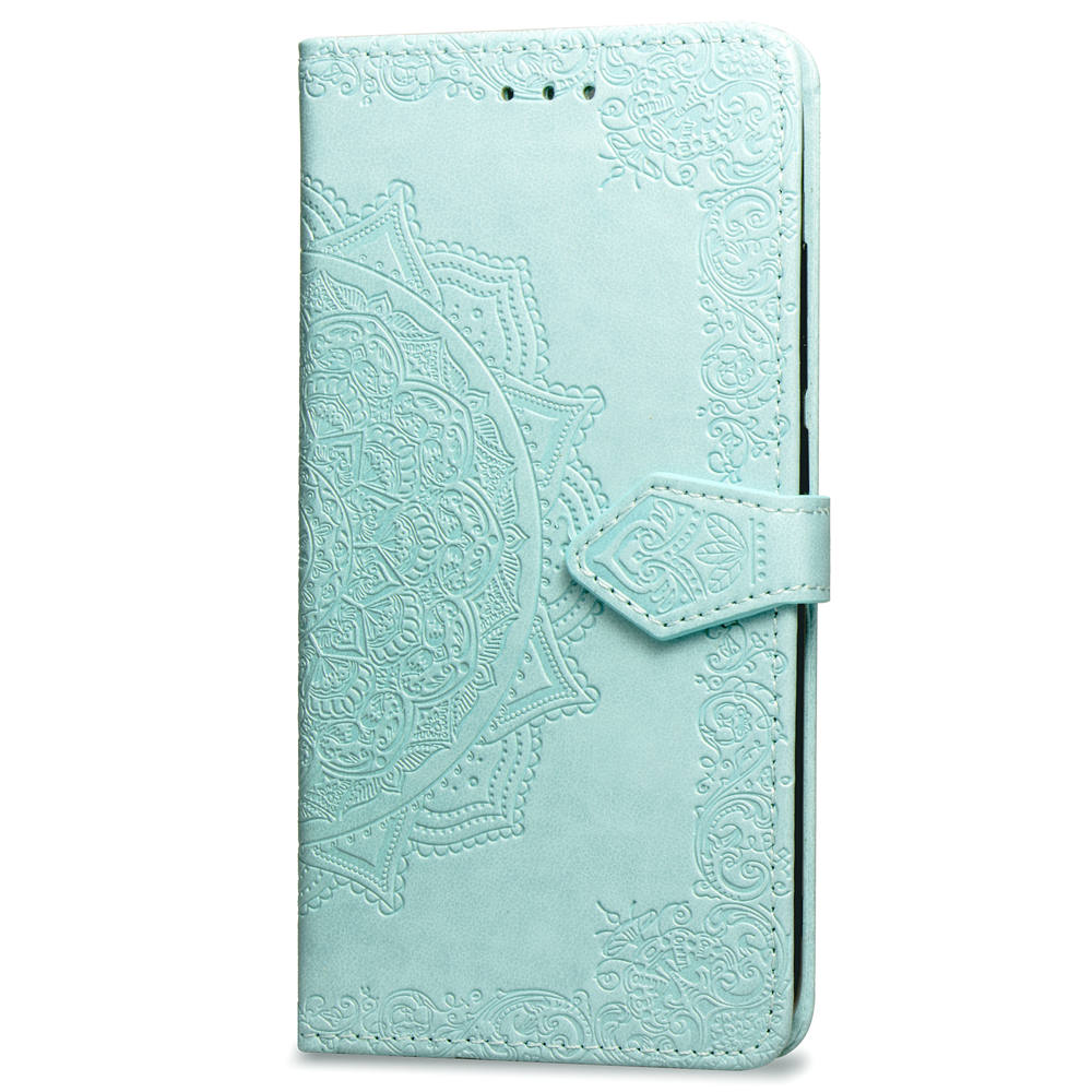 Embossed Mandala Flower Leather Wallet Case for iPhone SE (2020)/SE (2022)/8/7