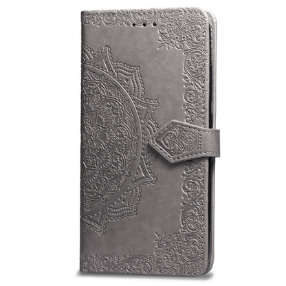 Embossed Mandala Flower Leather Wallet Case for iPhone SE (2020)/SE (2022)/8/7