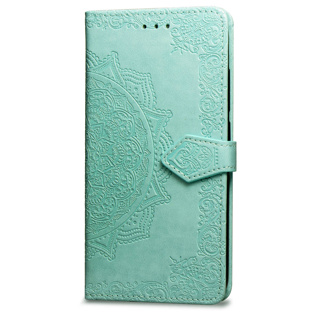 Embossed Mandala Flower Leather Wallet Case for iPhone XS/X 5.8 inch