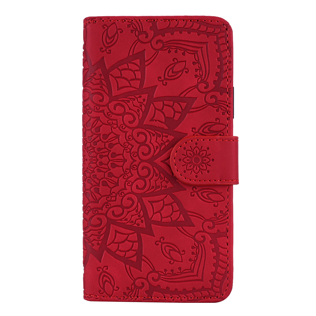 Imprint Flower Magnetic Leather Wallet Phone Case with Stand for iPhone SE (2020)/SE (2022)/7/8 4.7 inch