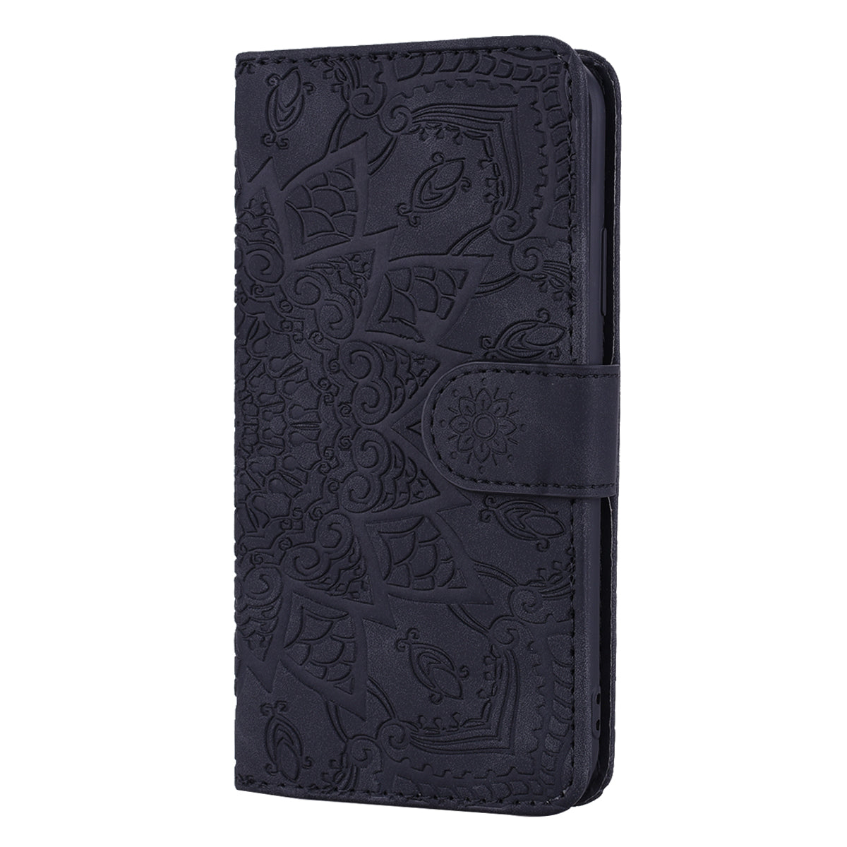Imprint Flower Leather Wallet Case for iPhone XS/X 5.8 inch