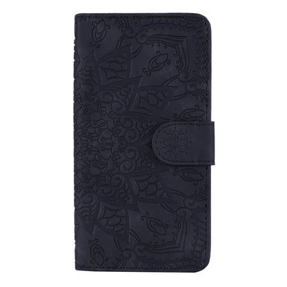 Imprint Flower Leather Wallet Case for iPhone XS/X 5.8 inch