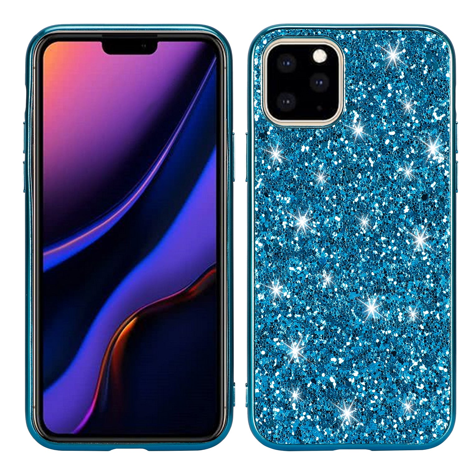 Glittering Sequins Electroplating TPU+PC Phone Shell for iPhone 11 Pro Max 6.5 inch (2019)