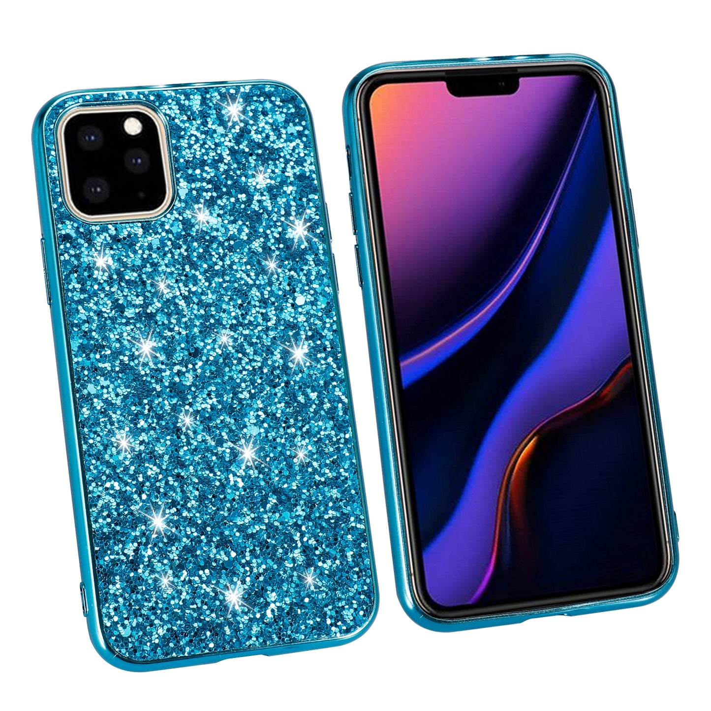 Glittering Sequins Electroplating TPU+PC Phone Shell for iPhone 11 Pro Max 6.5 inch (2019)