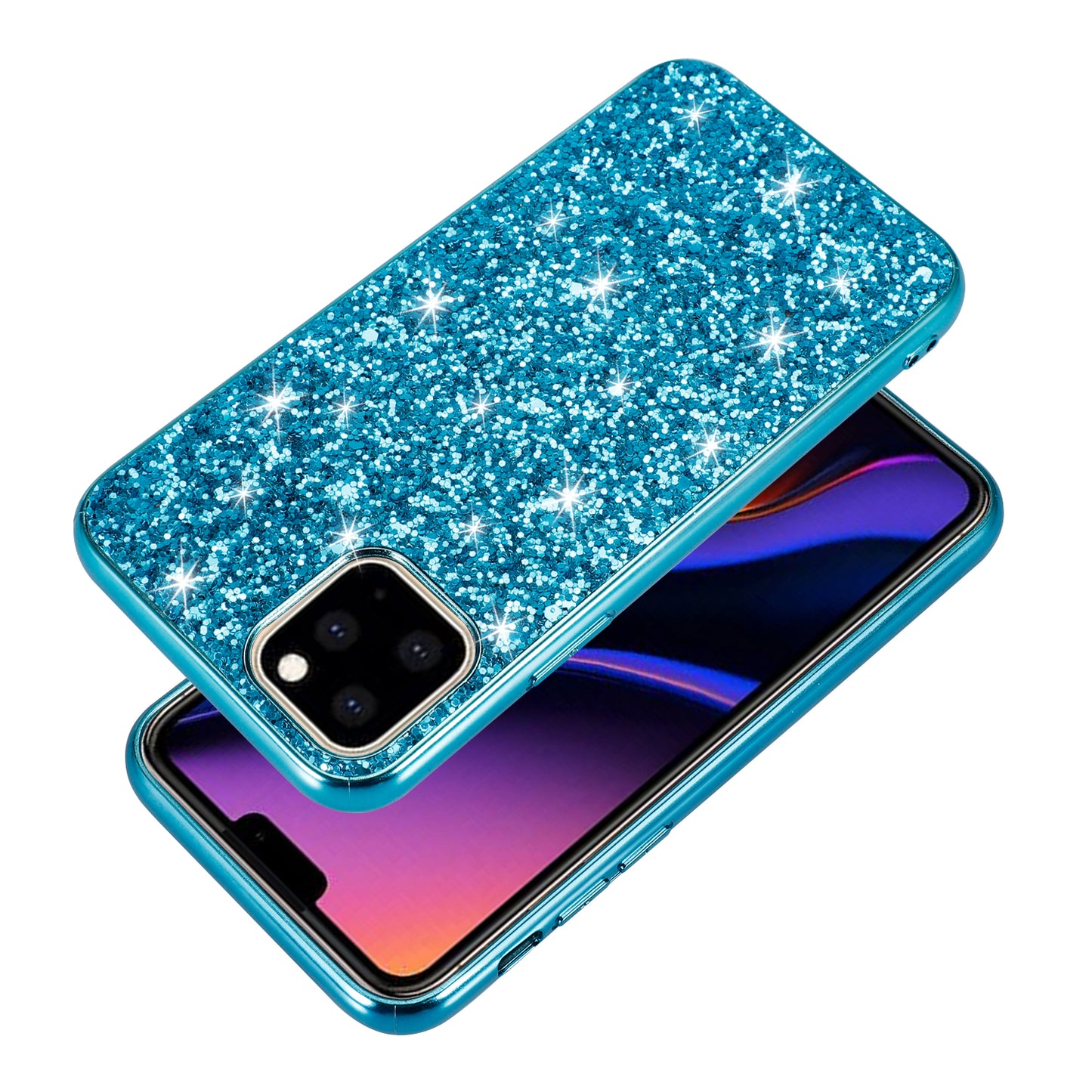 Glittering Sequins Electroplating TPU+PC Phone Shell for iPhone 11 Pro Max 6.5 inch (2019)