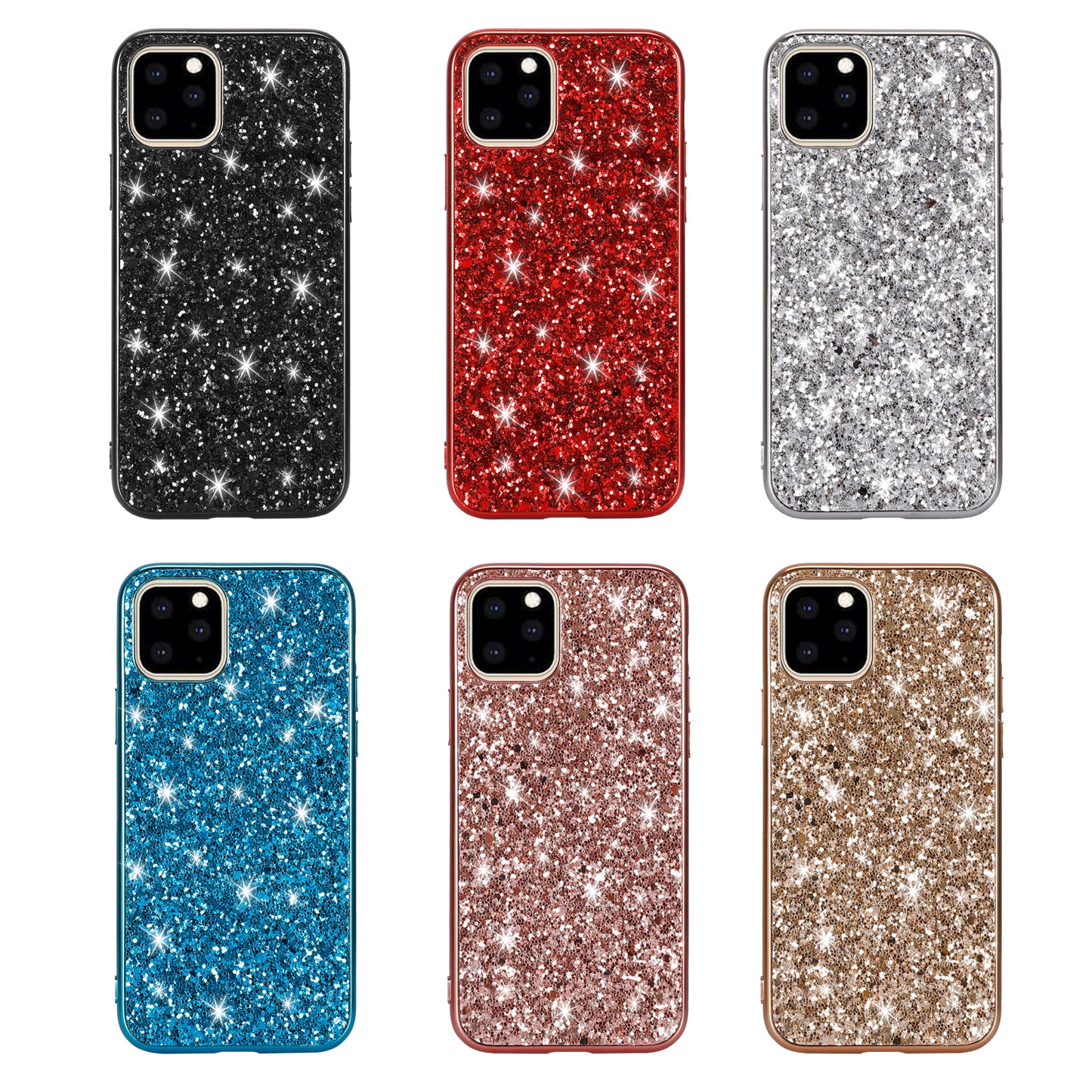 Glittering Sequins Electroplating TPU+PC Phone Shell for iPhone 11 Pro Max 6.5 inch (2019)