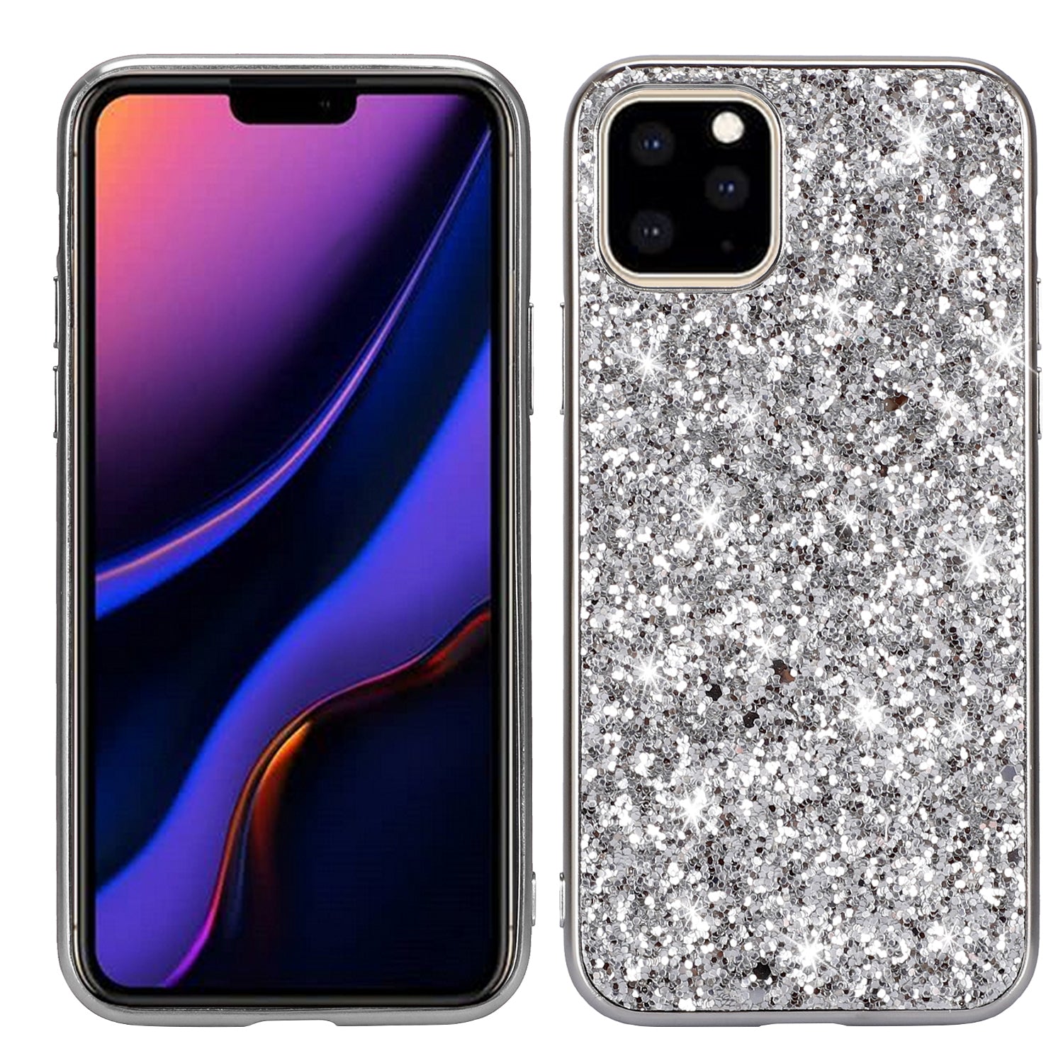 Glittering Sequins Electroplating TPU+PC Phone Shell for iPhone 11 Pro Max 6.5 inch (2019)