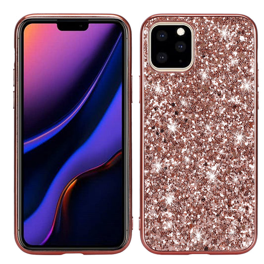 Glittering Sequins Electroplating TPU+PC Phone Shell for iPhone 11 Pro Max 6.5 inch (2019)