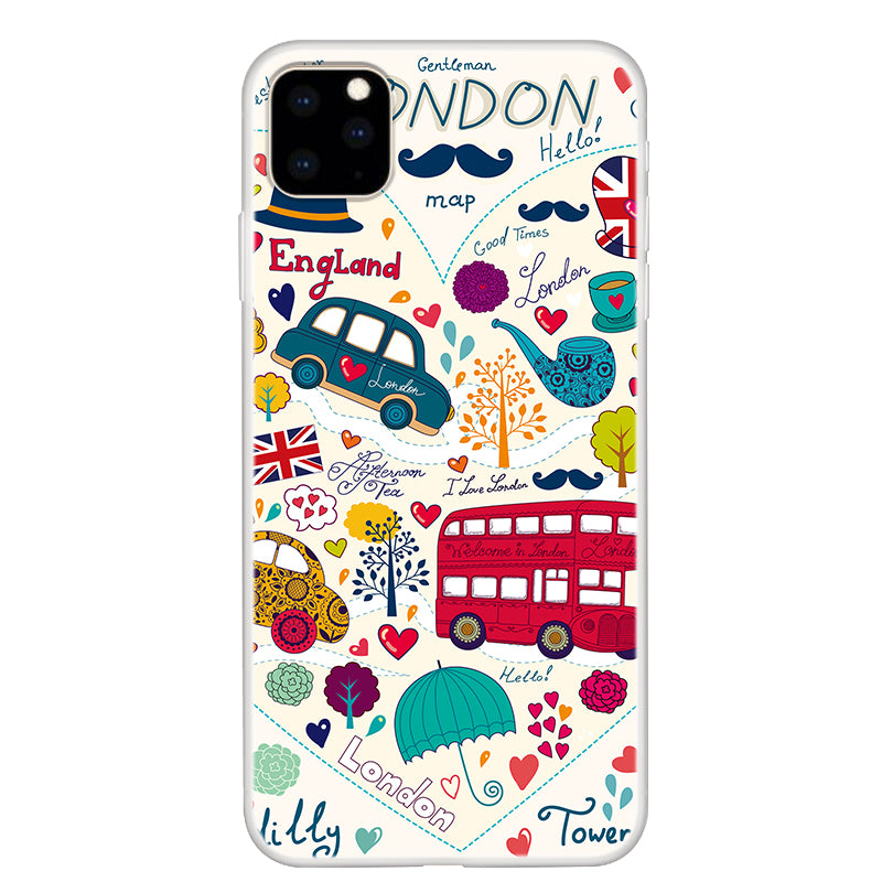 Clear Pattern Printing Soft TPU Back Shell for iPhone 11 6.1-inch (2019)