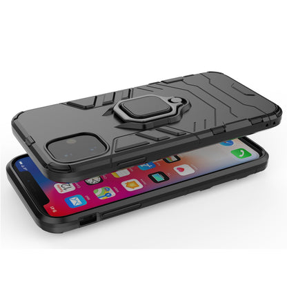 PC + TPU Combo Finger Ring Kickstand Cell Phone Cover Case for iPhone 11 6.1 inch (2019)