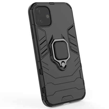 PC + TPU Combo Finger Ring Kickstand Cell Phone Cover Case for iPhone 11 6.1 inch (2019)