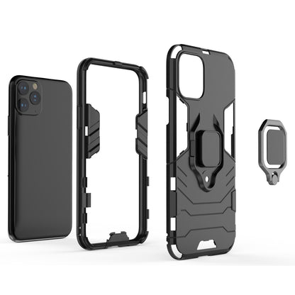 Phone Cover for iPhone 11 Pro 5.8 inch (2019) Finger Ring Kickstand PC + TPU Hybrid Case