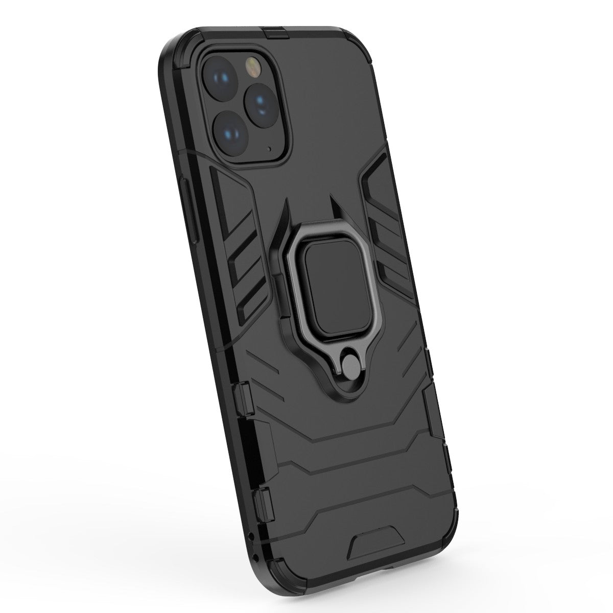 Phone Cover for iPhone 11 Pro 5.8 inch (2019) Finger Ring Kickstand PC + TPU Hybrid Case