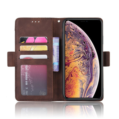 Leather Wallet Stand Phone Cover Case with Multiple Card Slots for iPhone X / XS 5.8 inch