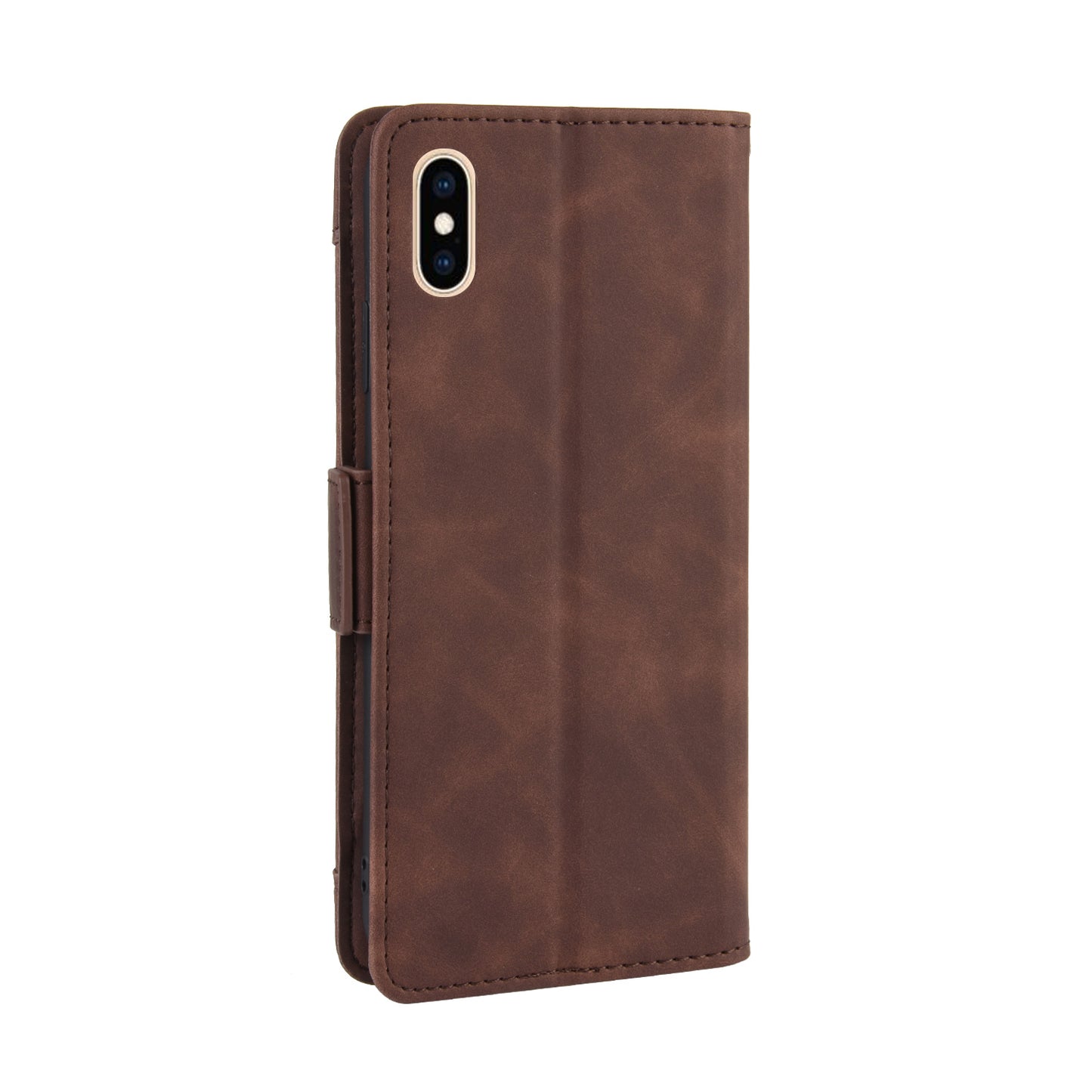 Leather Wallet Stand Phone Cover Case with Multiple Card Slots for iPhone X / XS 5.8 inch