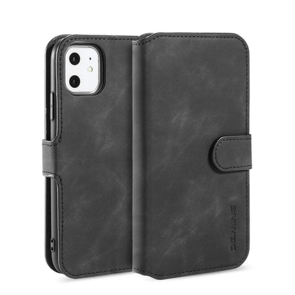 DG.MING Retro Style Wallet Leather Stand Case for iPhone 11 6.1-inch (2019)