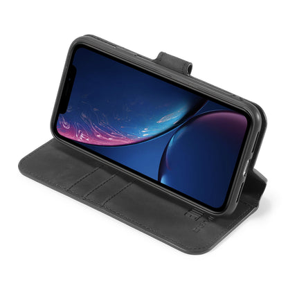 DG.MING Retro Style Wallet Leather Stand Case for iPhone 11 6.1-inch (2019)
