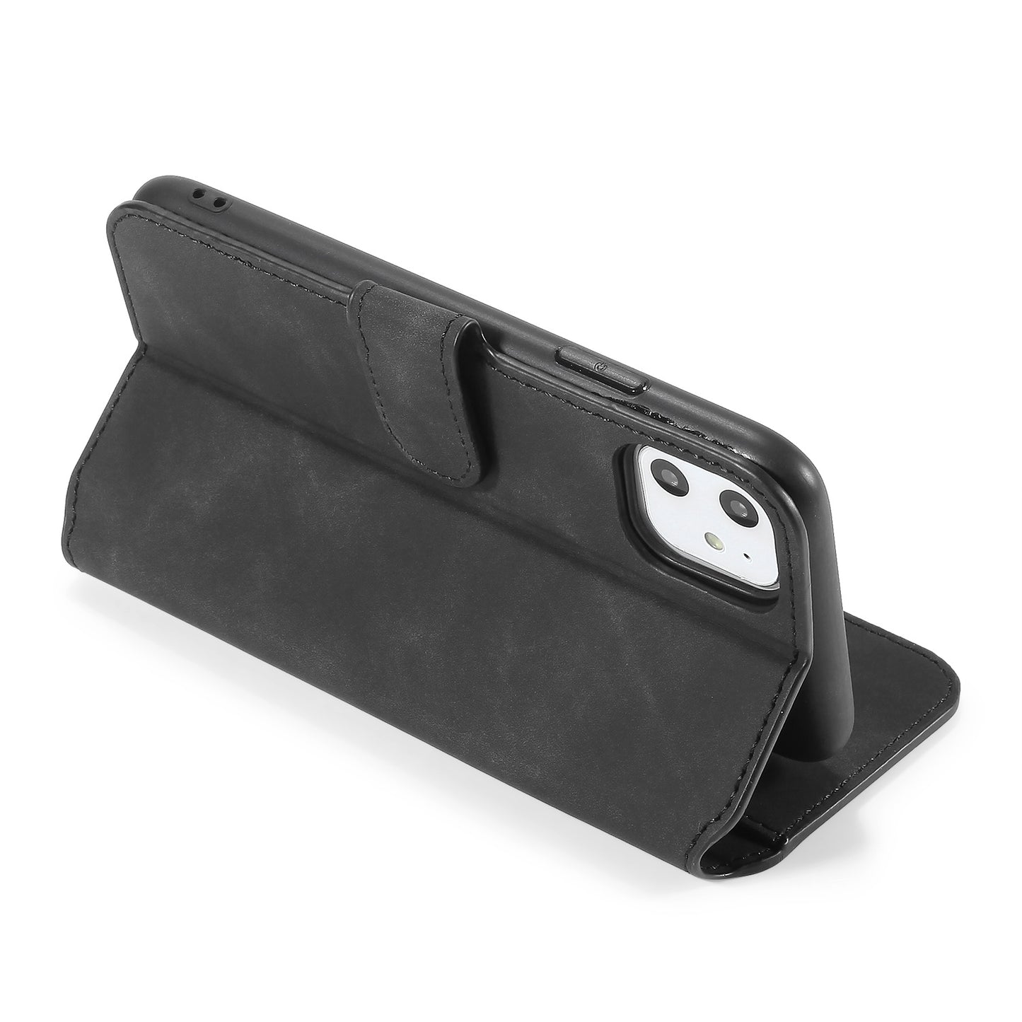 DG.MING Retro Style Wallet Leather Stand Case for iPhone 11 6.1-inch (2019)