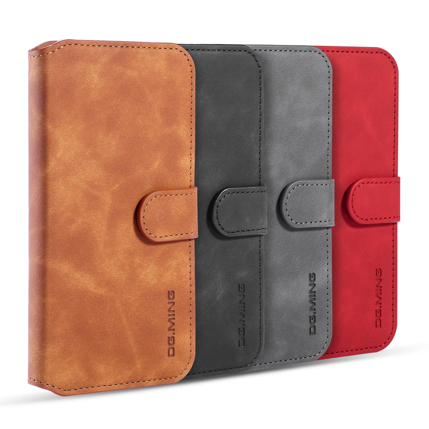 DG.MING Retro Style Wallet Leather Stand Case for iPhone 11 6.1-inch (2019)