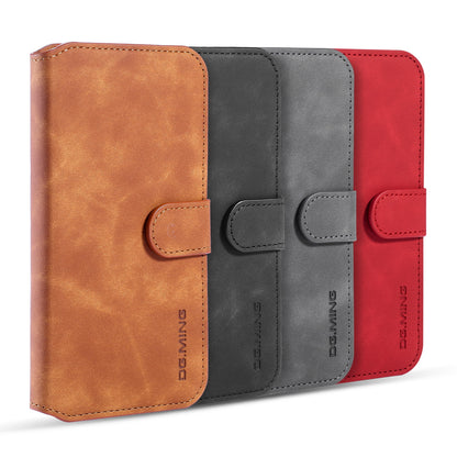 DG.MING Retro Style Wallet Leather Stand Case for iPhone 11 6.1-inch (2019)