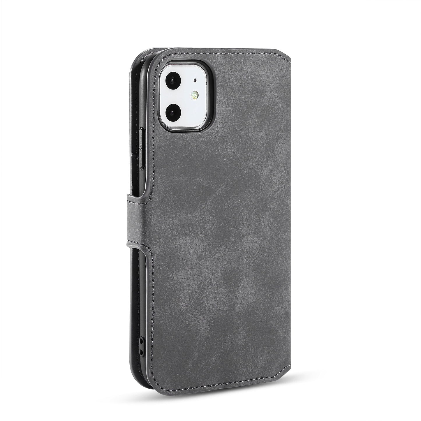 DG.MING Retro Style Wallet Leather Stand Case for iPhone 11 6.1-inch (2019)