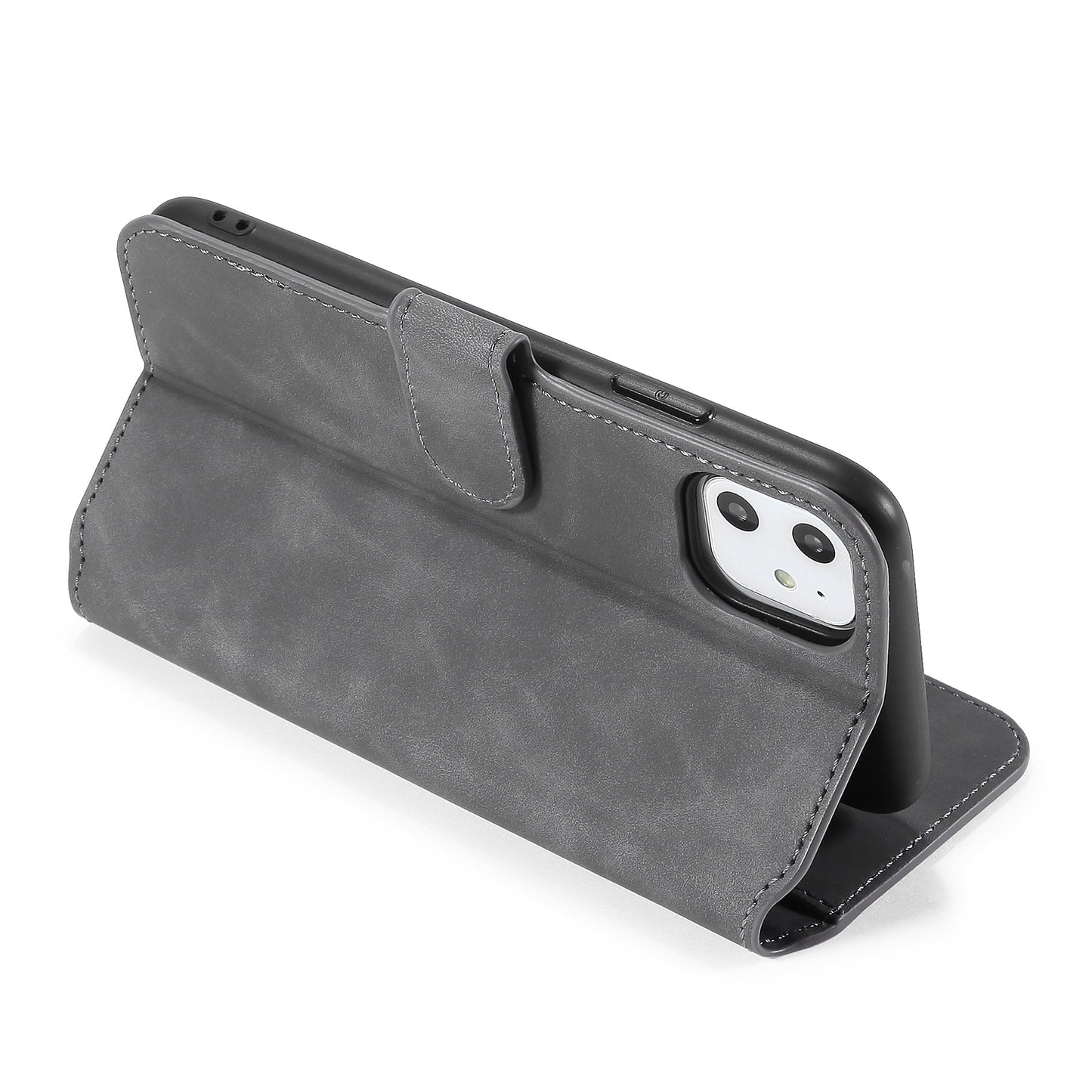 DG.MING Retro Style Wallet Leather Stand Case for iPhone 11 6.1-inch (2019)