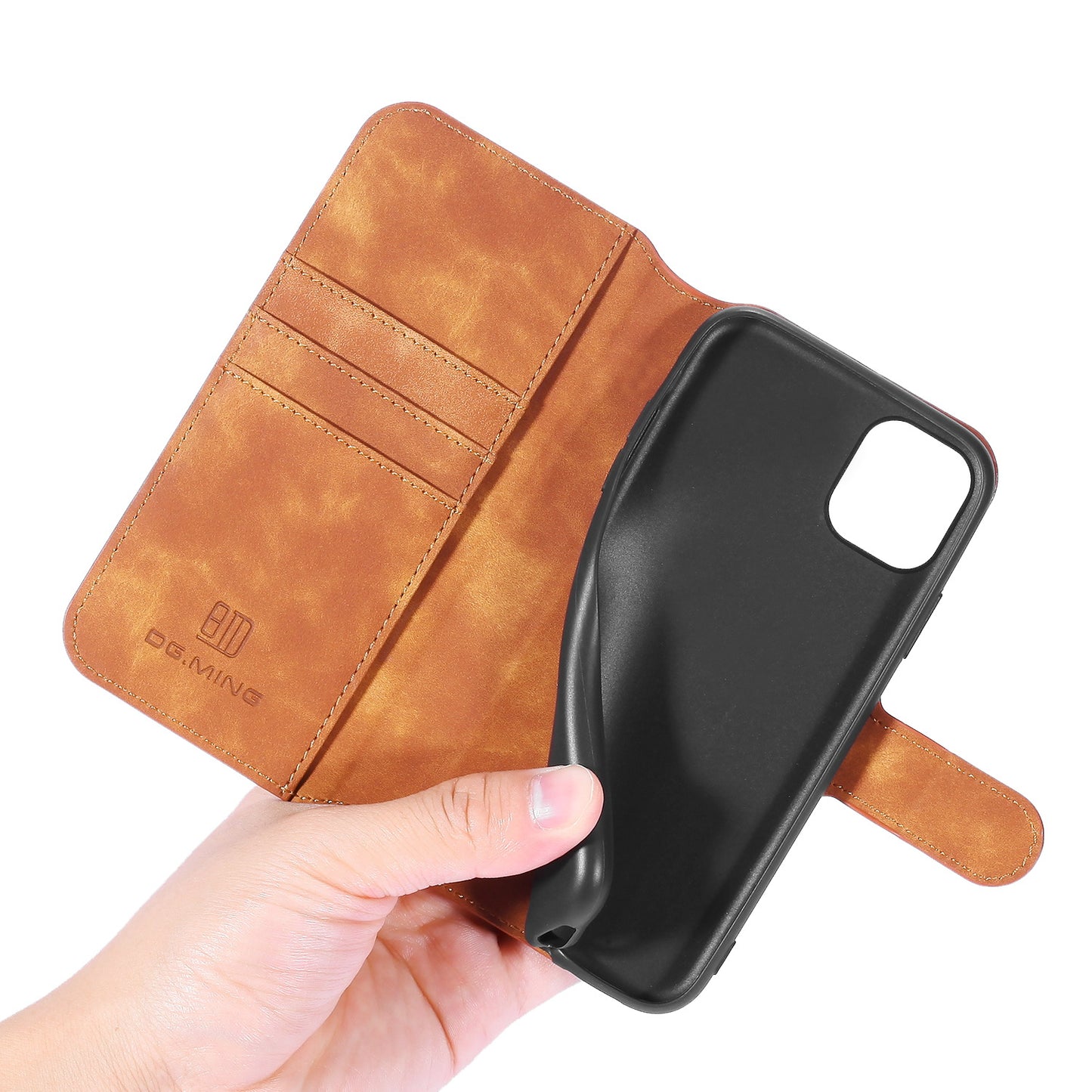 DG.MING Retro Style Wallet Leather Stand Case for iPhone 11 Pro 5.8-inch (2019)