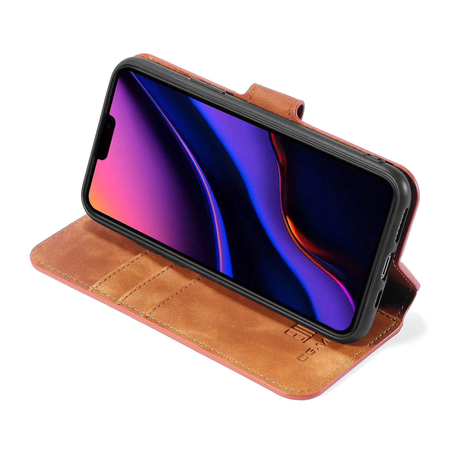 DG.MING Retro Style Wallet Leather Stand Case for iPhone 11 Pro 5.8-inch (2019)