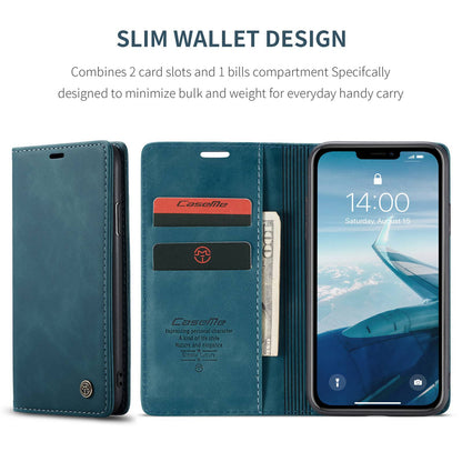 CASEME 013 Series Auto-absorbed Flip Leather Wallet Case for iPhone 11 6.1 inch (2019)