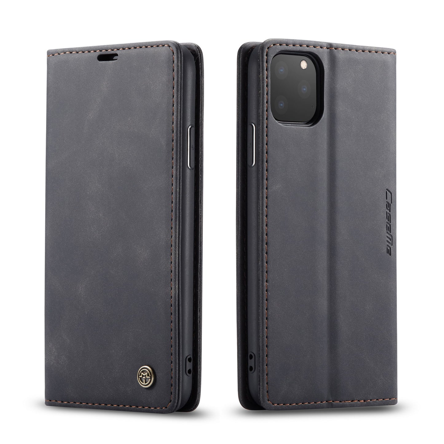 CASEME 013 Series Auto-absorbed Flip Leather Wallet Case for iPhone 11 Pro Max 6.5 inch (2019)