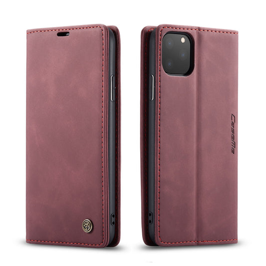 CASEME 013 Series Auto-absorbed Flip Leather Wallet Case for iPhone 11 Pro Max 6.5 inch (2019)