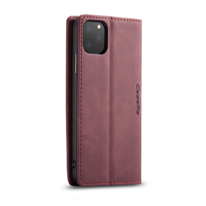 CASEME 013 Series Auto-absorbed Flip Leather Wallet Case for iPhone 11 Pro Max 6.5 inch (2019)