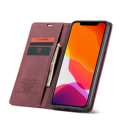CASEME 013 Series Auto-absorbed Flip Leather Wallet Case for iPhone 11 Pro Max 6.5 inch (2019)