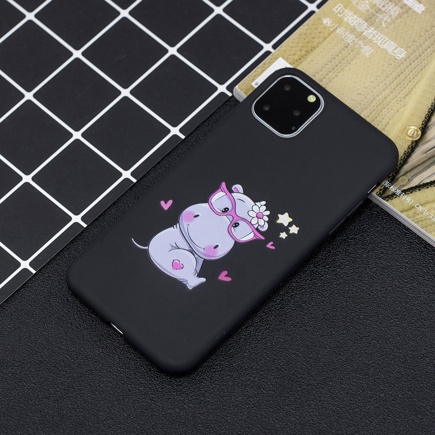 Pattern Printing Soft TPU Back Shell with Handy Strap for iPhone 11 6.1-inch (2019)