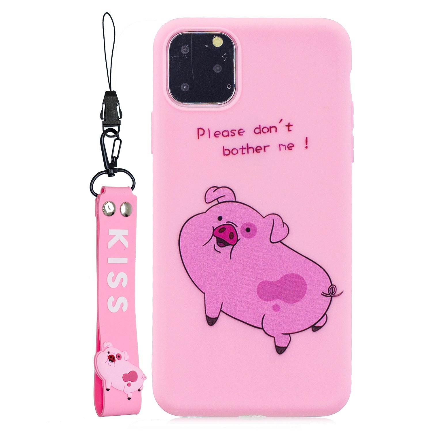 Pattern Printing Soft TPU Back Shell with Handy Strap for iPhone 11 6.1-inch (2019)