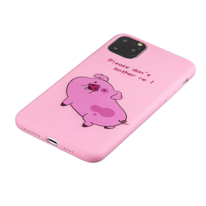 Pattern Printing Soft TPU Back Shell with Handy Strap for iPhone 11 6.1-inch (2019)