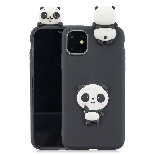 3D Effect Cute Patterned TPU + Silicone Back Case for iPhone 11 Pro Max 6.5 inch (2019)